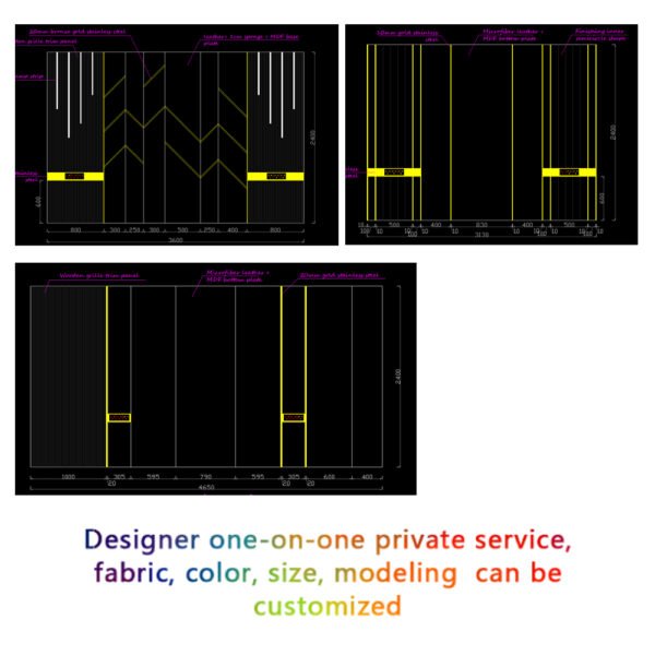 Letitia Fabric decorative wall panels